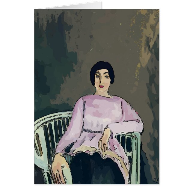 Cartão Nancy In White Cadeira (Frente)