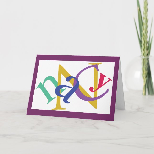 Cartão "Nancy" Note Card, #2 (Frente)