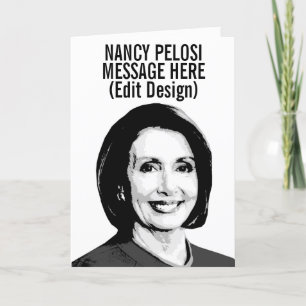 Cartão Nancy Pelosi Personalizada
