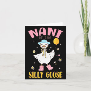 Cartão Nani do Ganso Bobo Primeiro Aniversário Família Co