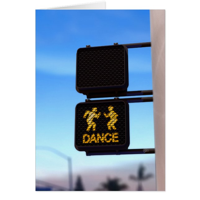 CARTÃO "NÃO ANDE… DANÇA! " (Frente)