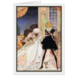 Cartão Não beba! Arte Nouveau por Kay Nielsen