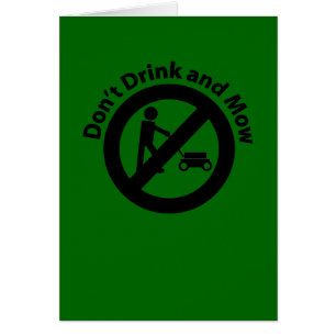 Cartão Não beba e não segue