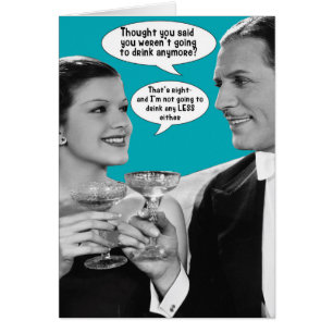 Cartão Não bebida any more