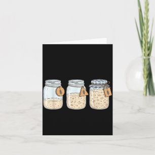 Cartão Não Comece Pão de Fermentação Natural Engraçado