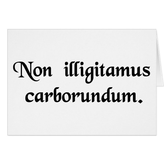 Cartão Não deixe os bastardos mmoê-lo para baixo (Frente Horizontal)