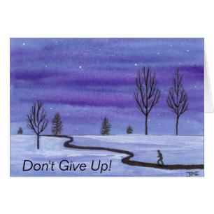 Cartão Não Desistir do Runner