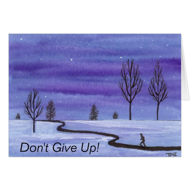 Cartão Não Desistir do Runner (Frente Horizontal)