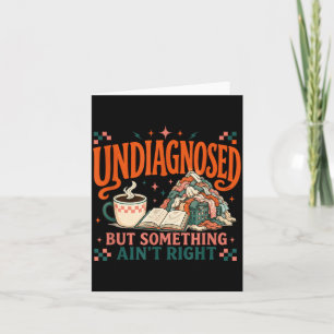 Cartão Não diagnosticado, mas algo está errado Livro Limp