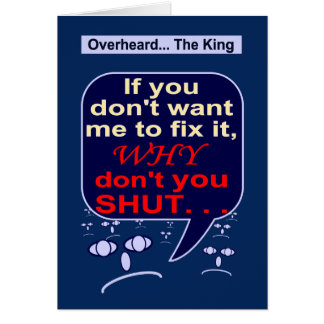 Cartão Não diga SE nenhum reparo necessário