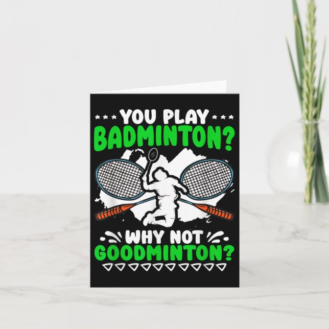 Cartão Não é a peça do "Goodminton Racket Shuttle Hobby B (Frente)