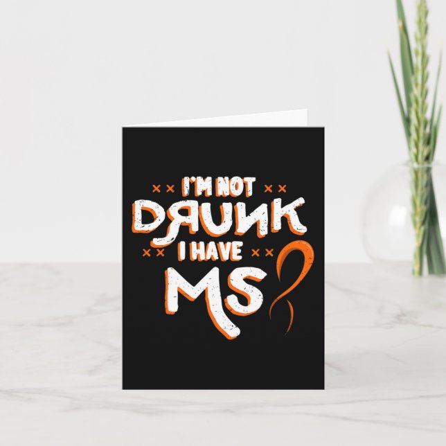 Cartão Não É Bebado Que Eu Tenho A Sra. Laranja, Scar Múl (Frente)