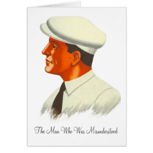 Cartão Não é homem vão, apenas entendido mal, retro