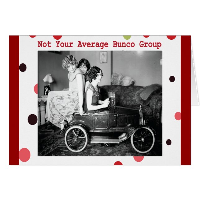 Cartão não é o grupo de bunco médio (Frente Horizontal)