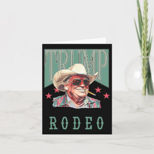 Cartão Não é o meu primeiro Rodeio Oeste, o Cowboy Engraç