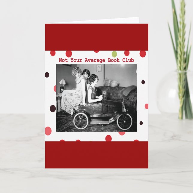 Cartão Não é o seu clube de livros médio (Frente)