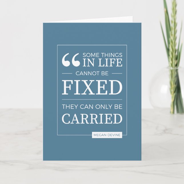 Cartão Não é possível consertar a placa em azul (Frente)