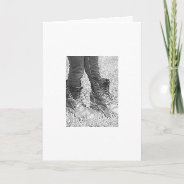 Cartão Não é possível encher a sua placa de Calçados (Frente)