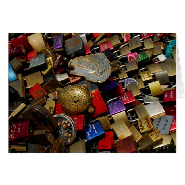 Cartão Não é possível ligar o amor (Frente Horizontal)