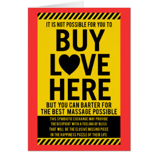 Cartão Não é possível para você COMPRAR aqui o AMOR