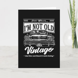 Cartão Não É Velho, Apenas Vintage, O Presente De Anive