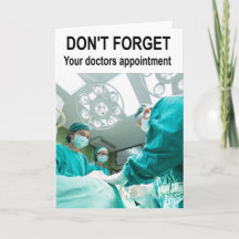 Não esqueça a consulta médica.