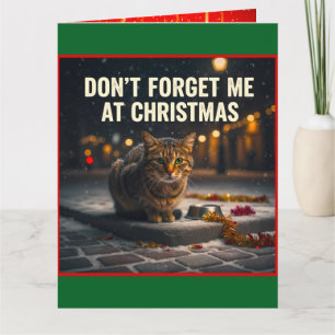 CARTÃO NÃO ESQUEÇA O GATO NO NATAL
