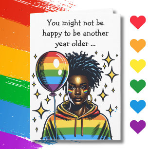 Cartão Não está feliz com seu aniversário, LGBTQIA+