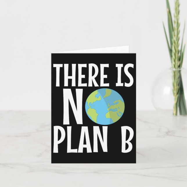 Cartão Não Existe Plano B Dia da Terra  (Frente)