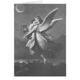 Cartão "Não foi um anjo que visitou a Terra Verde."