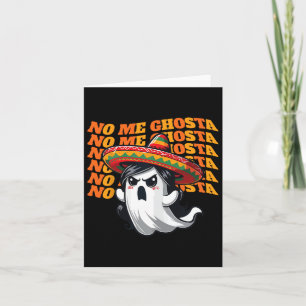 Cartão Não, Ghosta Engraçado Mexicano Halloween Mulheres