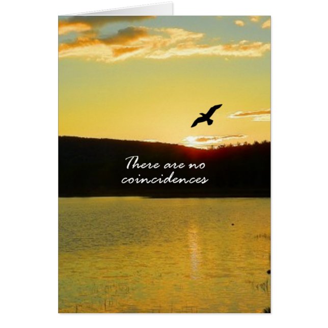 Cartão Não Há Coincidências (Frente)