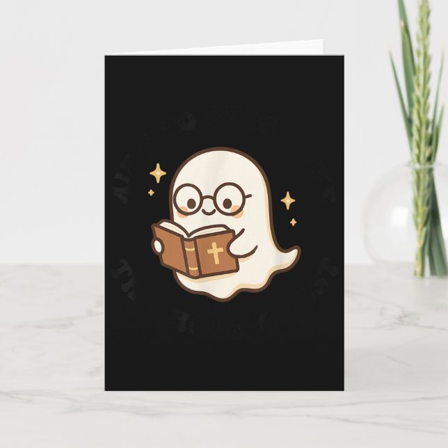 Cartão Não Há Fantasma Como O Espírito Santo Jesus Cristo (Frente)