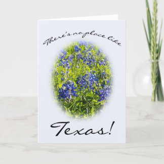 Cartão "Não Há Lugar Como Texas" Blubonnet