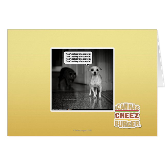 Cartão Não há nada de que se ter medo (Frente Horizontal)