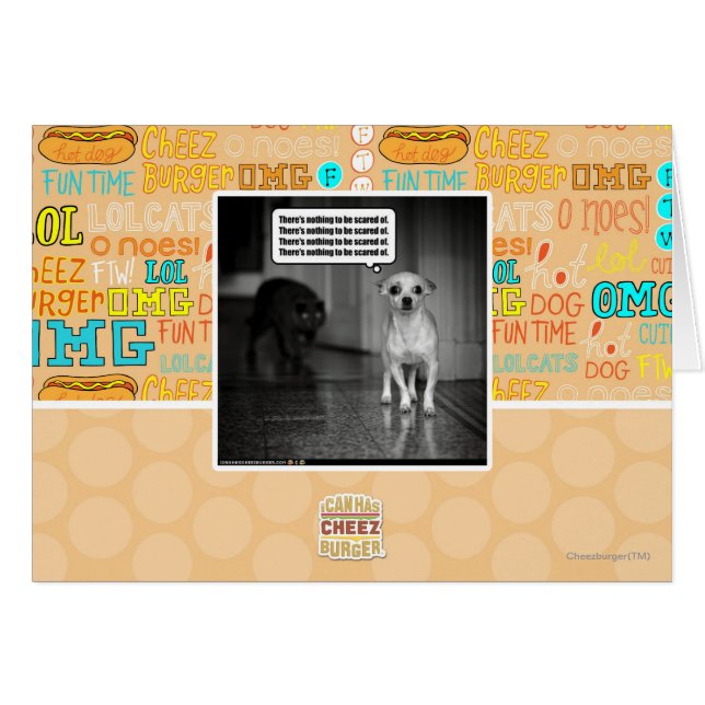 Cartão Não há nada de que se ter medo (Frente Horizontal)