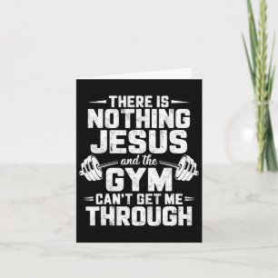 Cartão Não há nada que Jesus e Gym não podem me levar