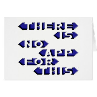 Cartão Não há nenhum App para este