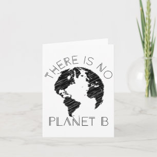 Cartão Não Há Planeta B Mundo Contra O Aquecimento Global