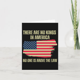 Cartão Não Há Reis Nos Estados Unidos A Bandeira American