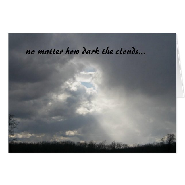 Cartão Não importa como obscuridade (Frente Horizontal)