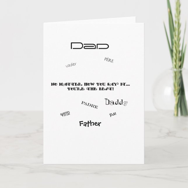 Cartão Não Importa Como Você Diz (Frente)