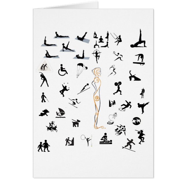 Cartão Não importa como você se move! (Frente)