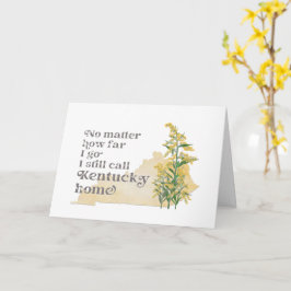 Cartão Não importa o quão longe eu vá eu ainda chamo de K