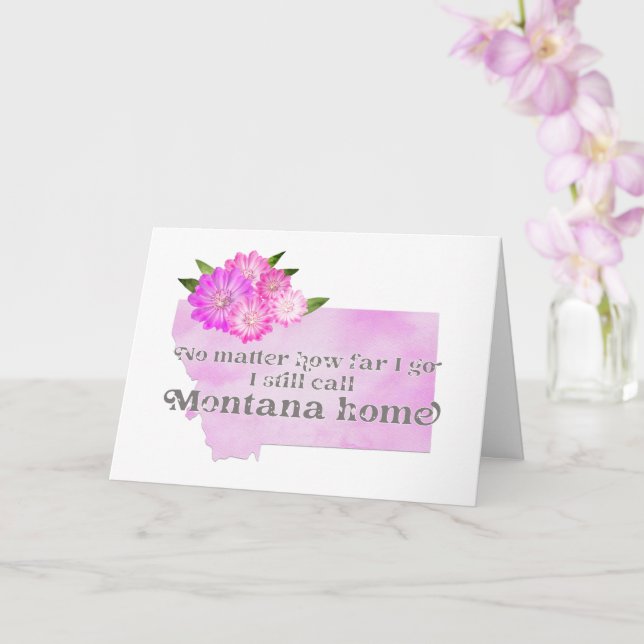 Cartão Não importa o quão longe eu vá, eu ainda chamo Mon (Orquídea)