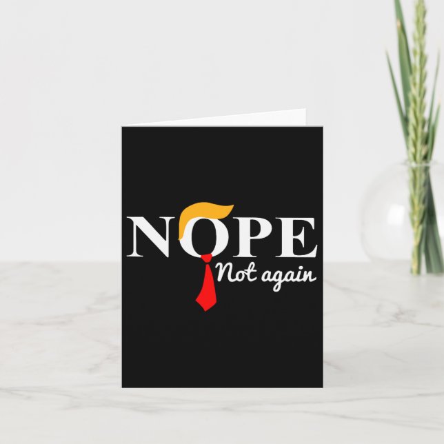 Cartão Não Mais Engraçado Trump (Frente)