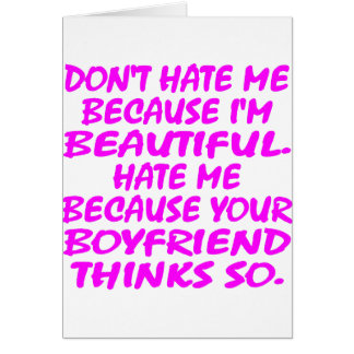 Cartão Não me deie porque eu sou bonito