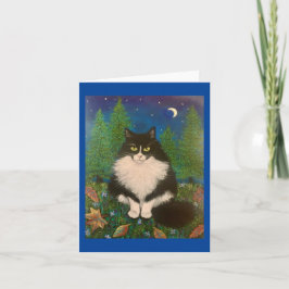 Cartão Não Me Esqueças Gato Smoking