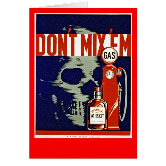 Cartão Não Misture-os (Frente)