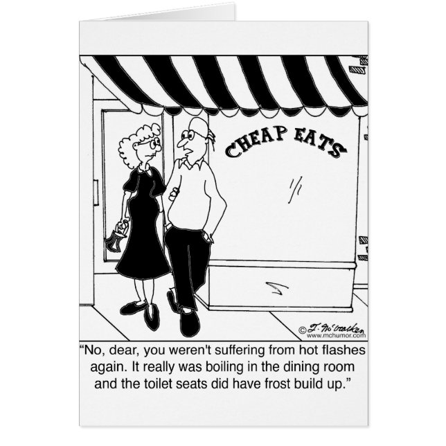 Cartão Não, não é flashes quentes (Frente)